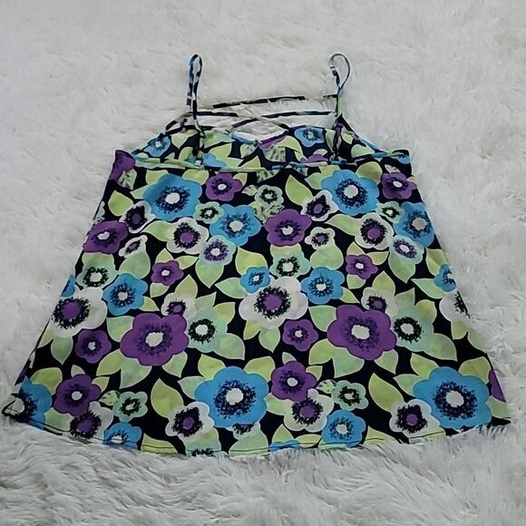 Modcloth Floral Tank Top Size Medium - Picture 2 of 5